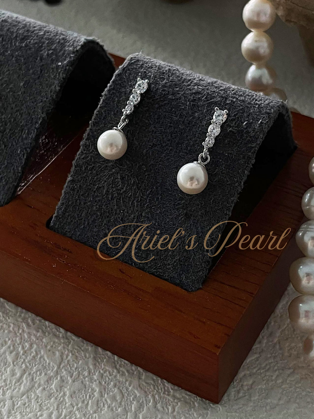 Classic Pearl Drop Earrings – Freshwater Pearls, Sterling Silver Jewelry
