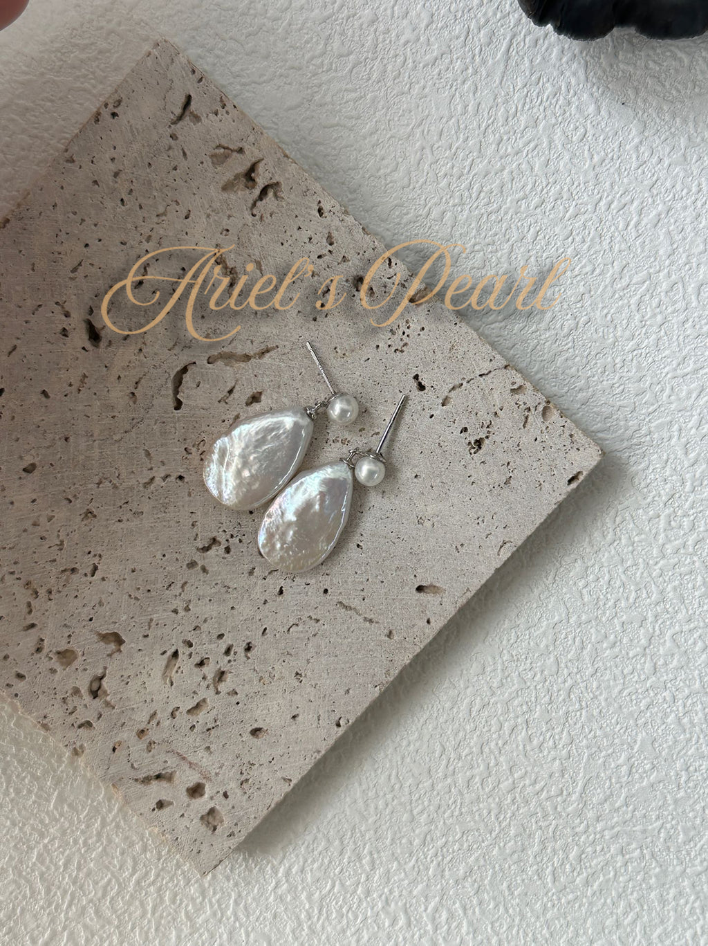 Baroque Pearl Drop Stud Earrings – Freshwater Pearls, S925 Sterling Silver