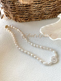 Baroque Beaded Pearl Necklace – Freshwater Pearls with Magnetic Metal Clasp