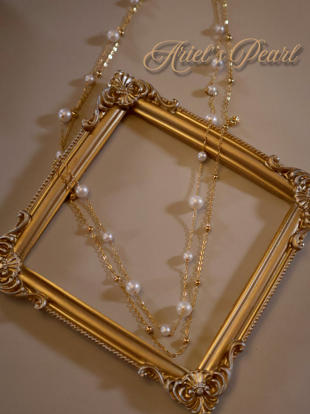 Layered Freshwater Pearl Necklace – Gold Plated 925 Silver Double Chain