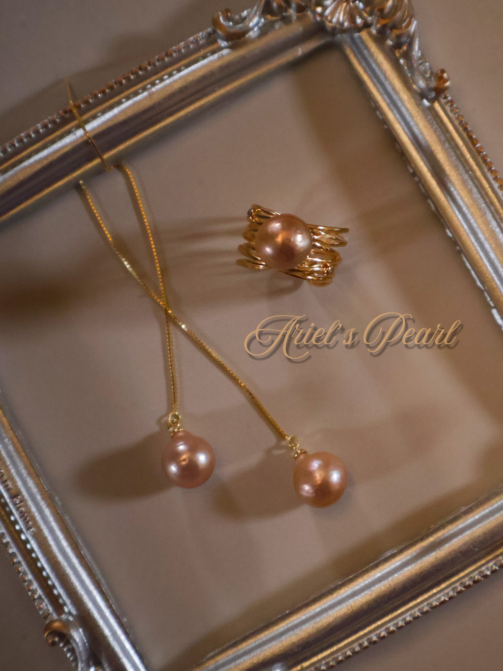 Freshwater Baroque Pearl Threader Earrings – Long Chain Drop in Sterling Silver