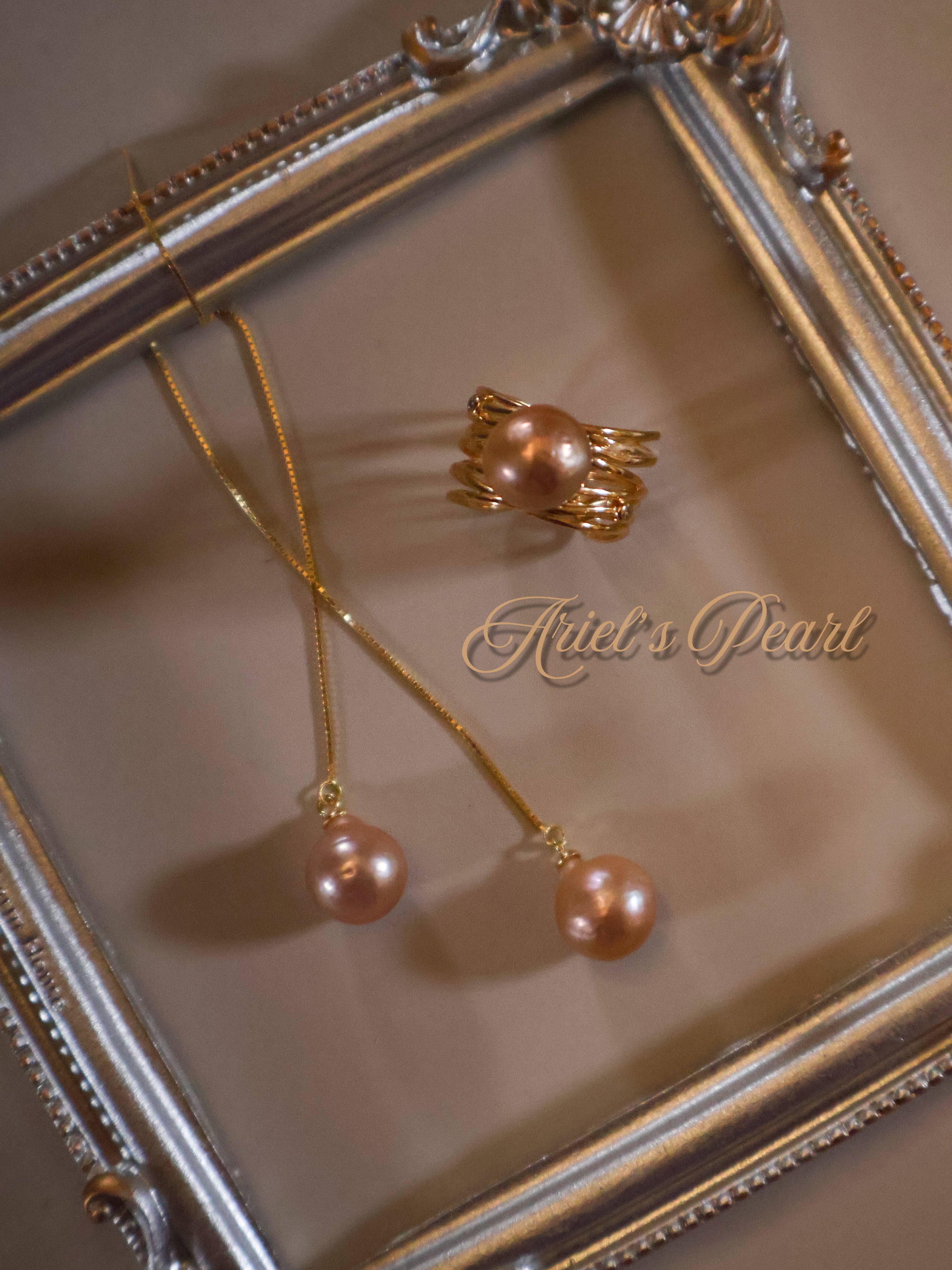 Freshwater Baroque Pearl Threader Earrings – Long Chain Drop in Sterling Silver