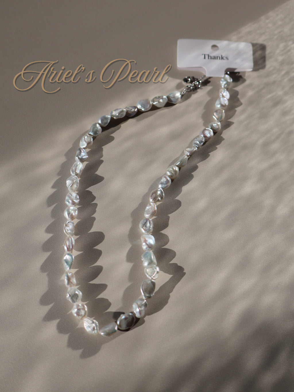 Baroque Freshwater Pearl Necklace – Natural Baroque Pearls, Adjustable Length