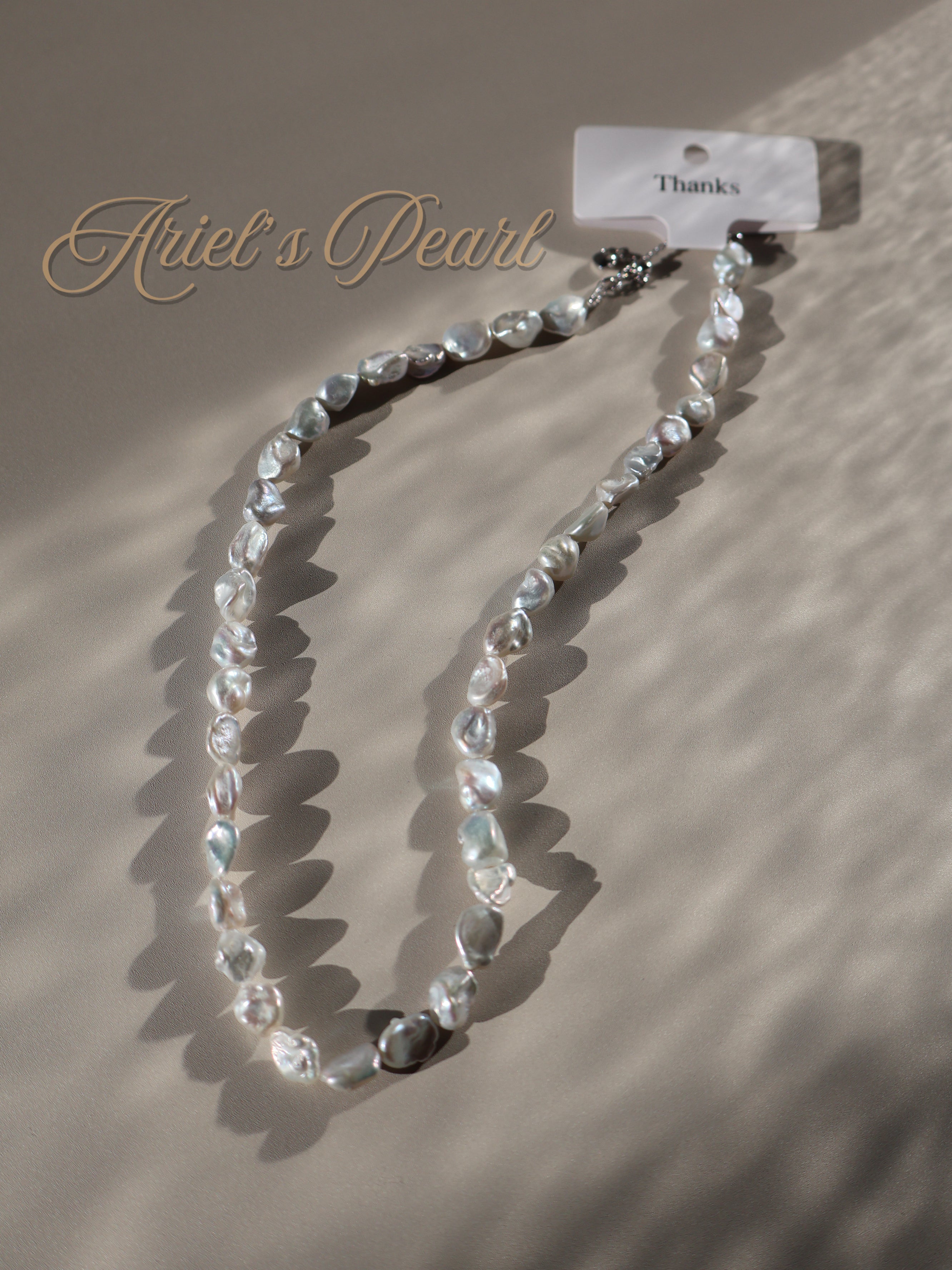 Baroque Freshwater Pearl Necklace – Natural Baroque Pearls, Adjustable Length