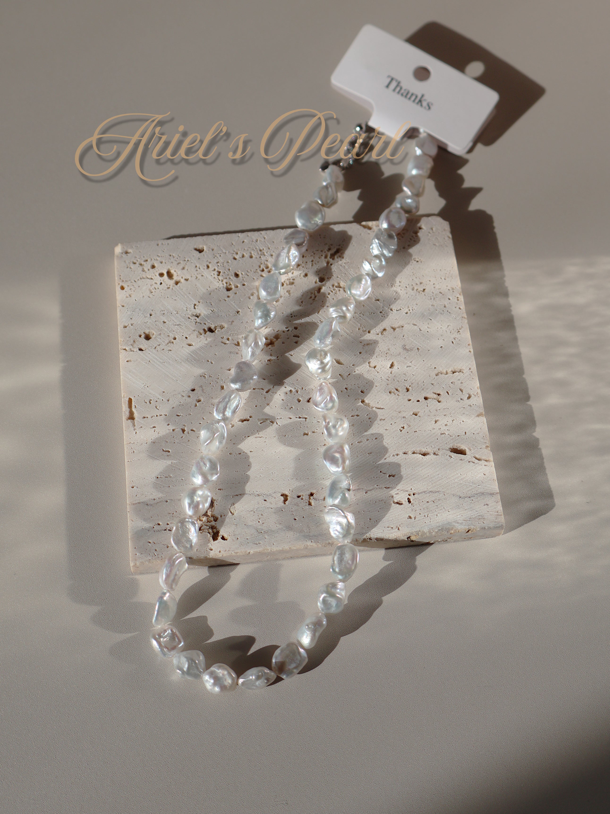 Baroque Freshwater Pearl Necklace – Natural Baroque Pearls, Adjustable Length