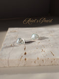 Small Sculpted Pearl Stud Earrings – Baroque Pearls in S925 Sterling Silver
