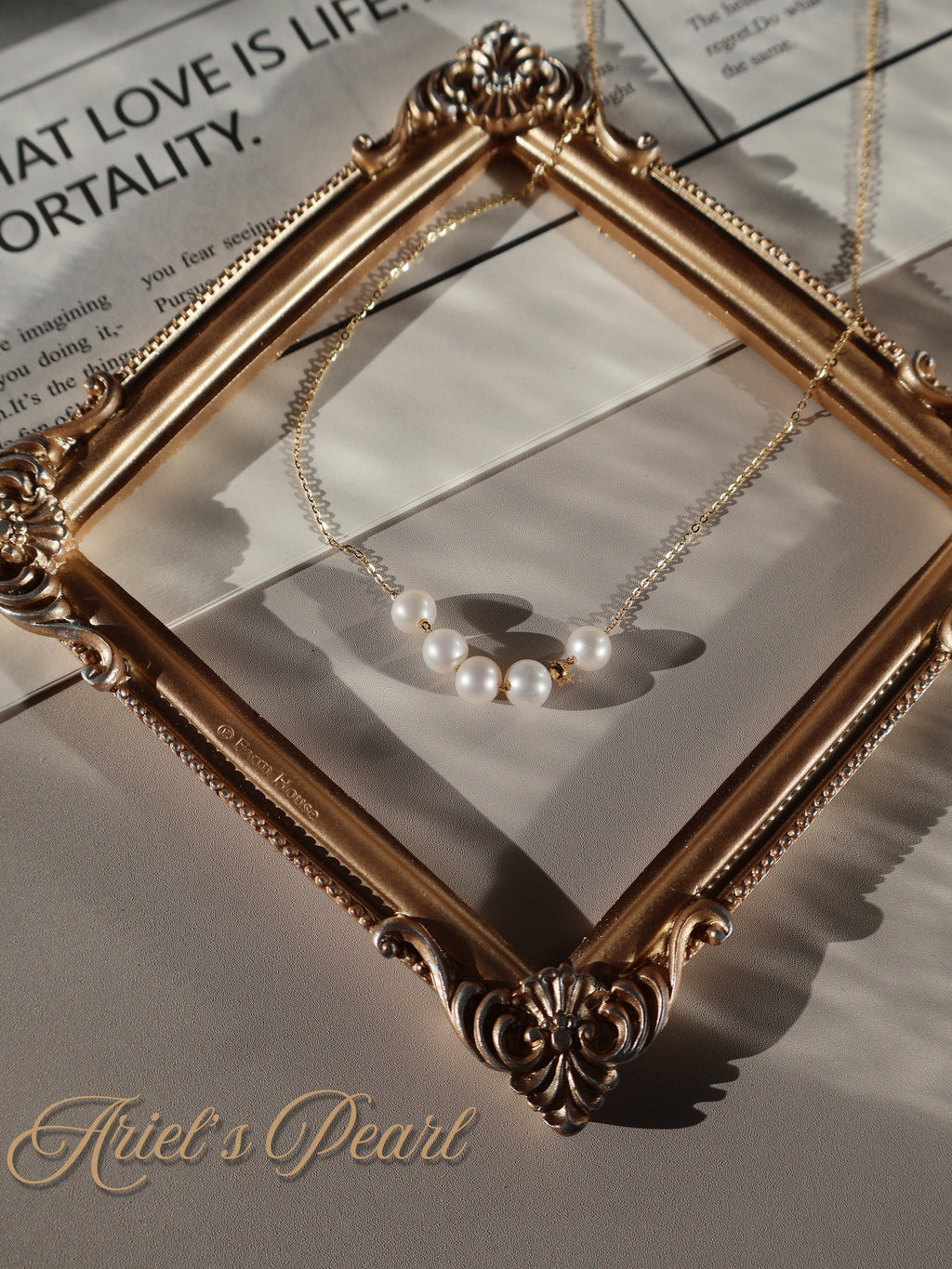 Pearl Bar Necklace – Freshwater Pearls in Sterling Silver