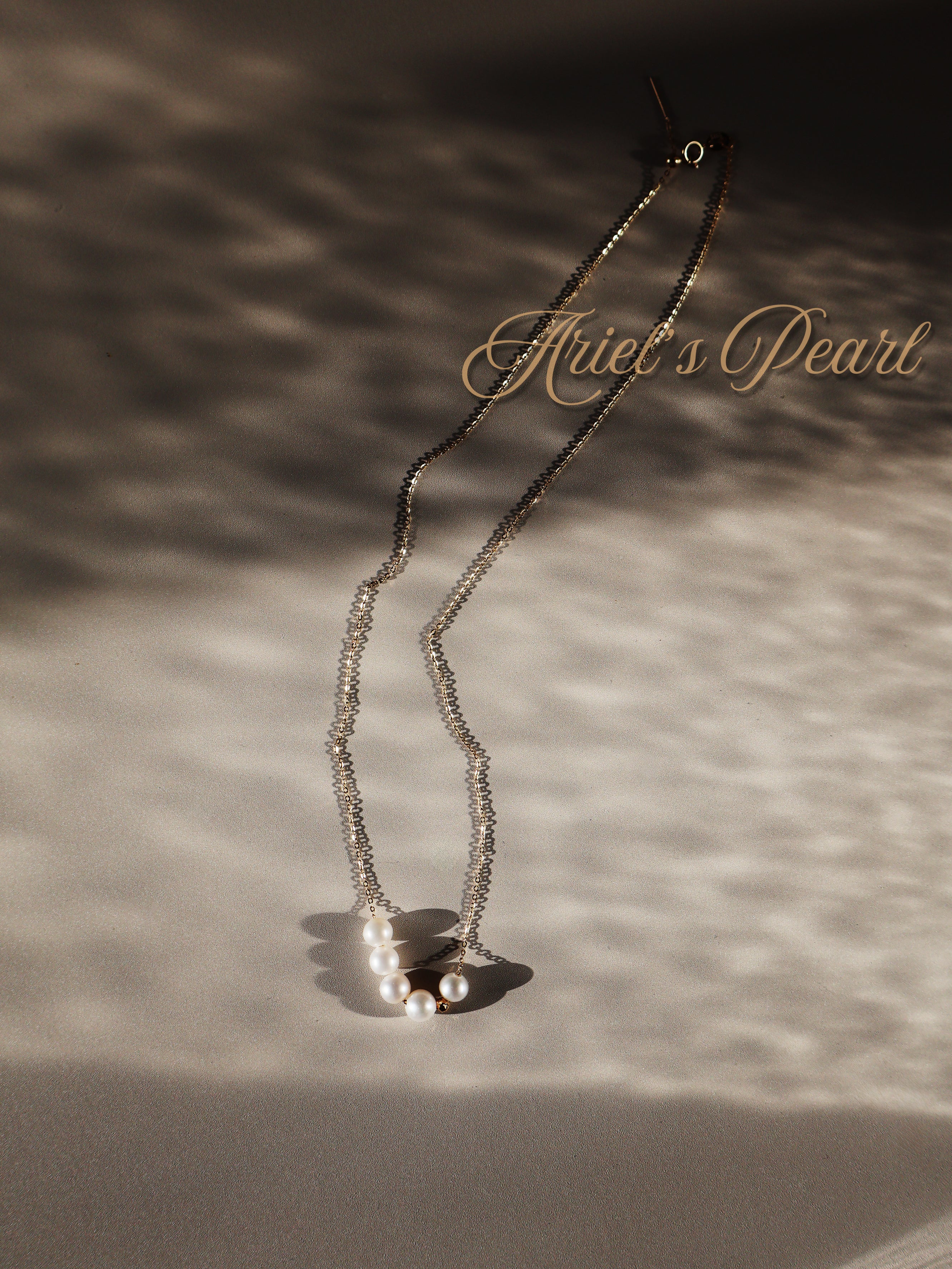 Pearl Bar Necklace – Freshwater Pearls in Sterling Silver