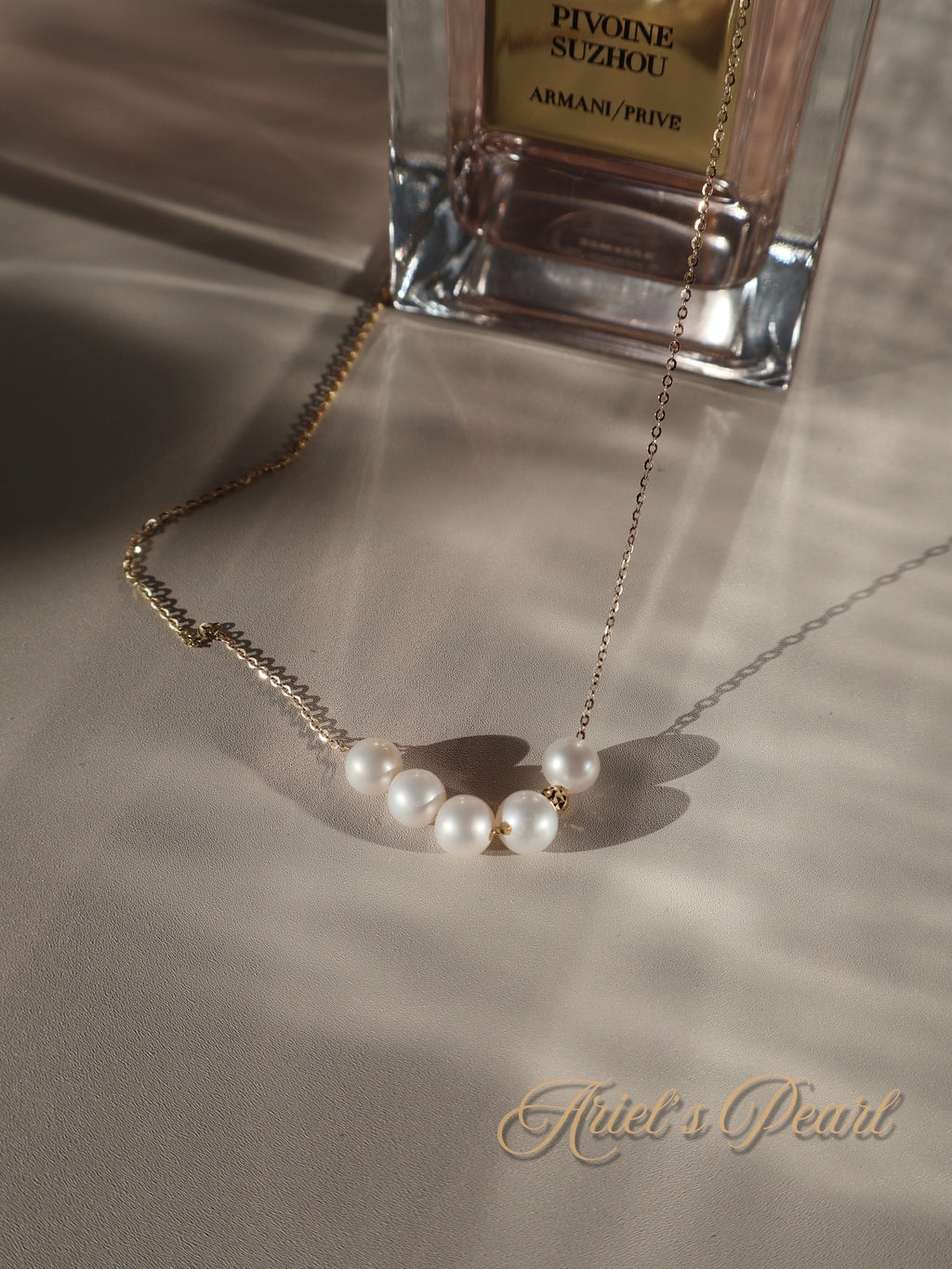 Pearl Bar Necklace – Freshwater Pearls in Sterling Silver