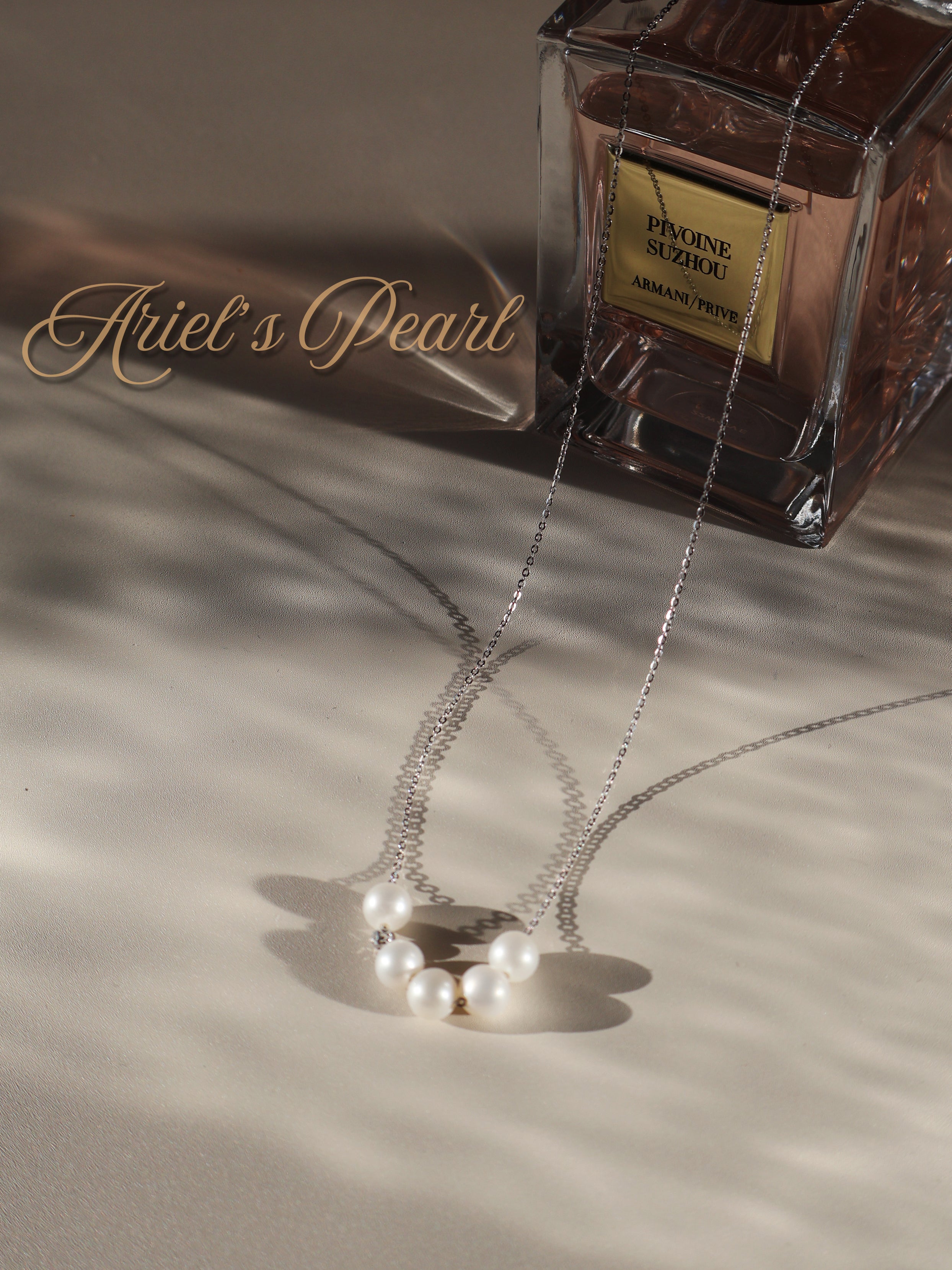 Pearl Bar Necklace – Freshwater Pearls in Sterling Silver
