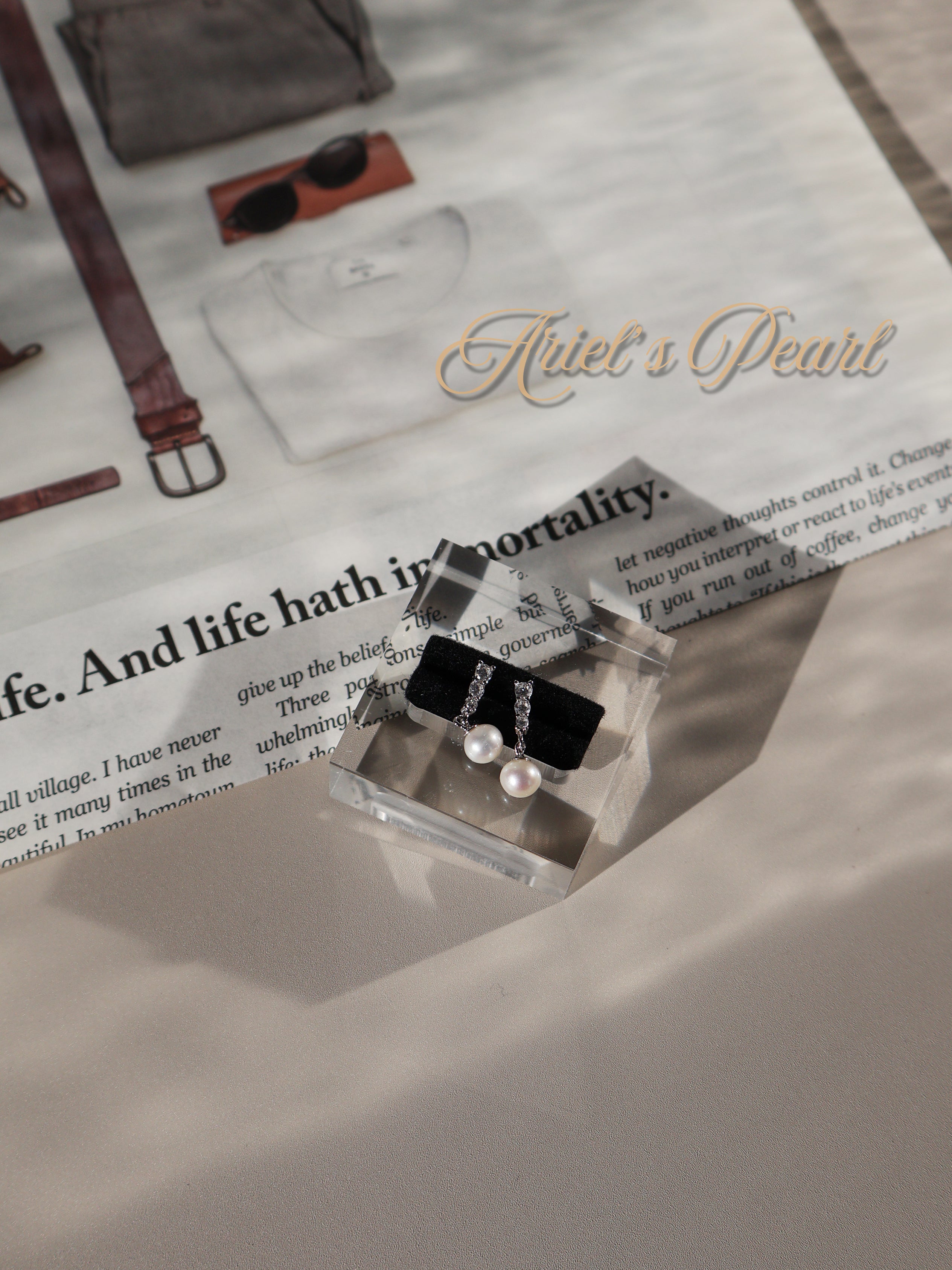 Classic Pearl Drop Earrings – Freshwater Pearls, Sterling Silver Jewelry