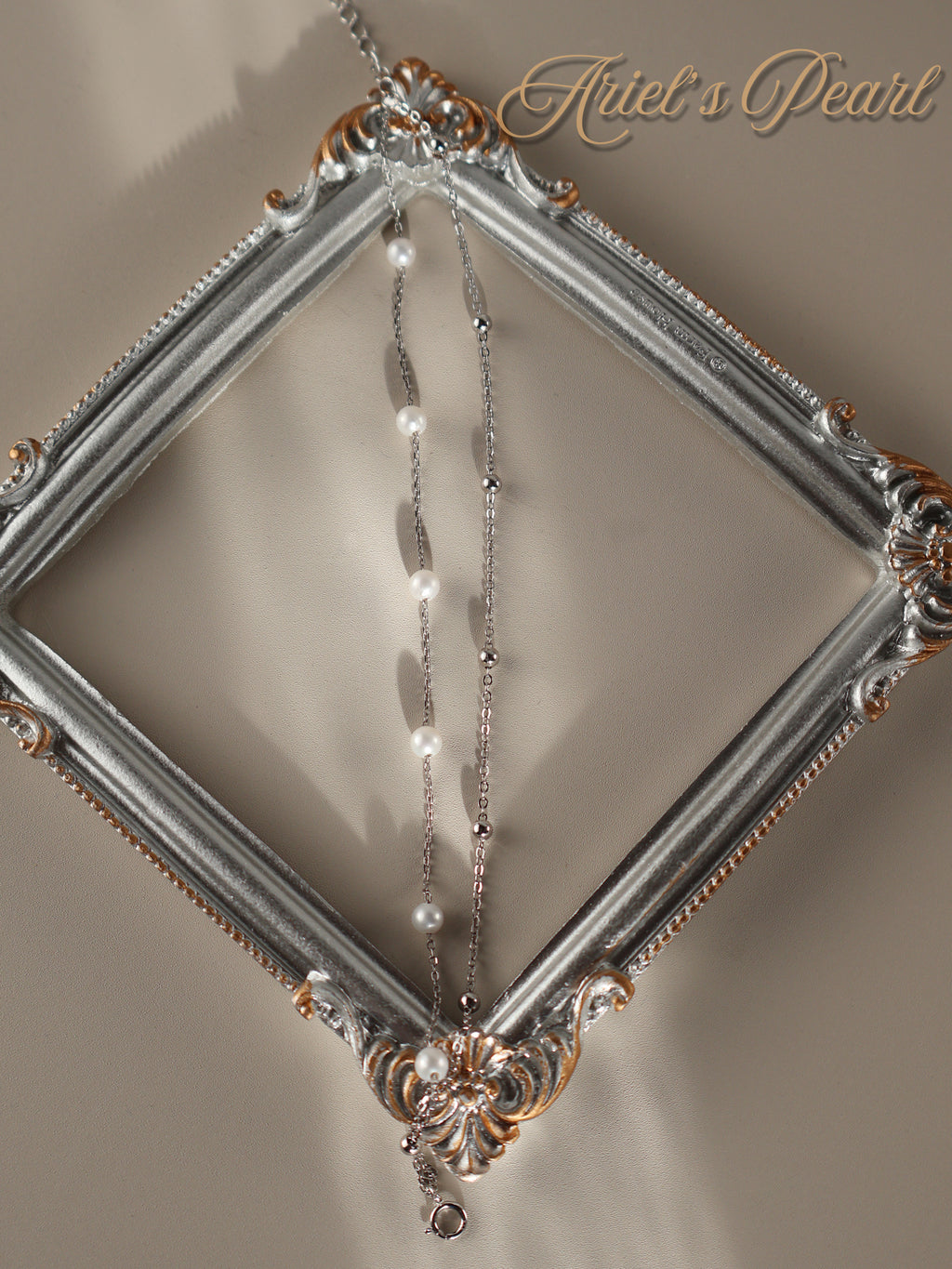 Layered Freshwater Pearl Bracelet - Sterling Silver Chain Bracelet
